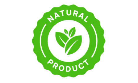 Natural herbal ingredients quality badge